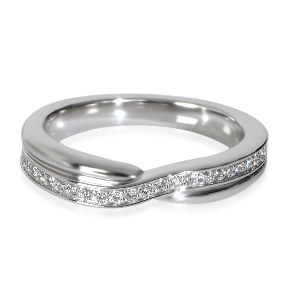 Harry Winston Platinum Diamond Tryst Single Row Pave Diamond Band